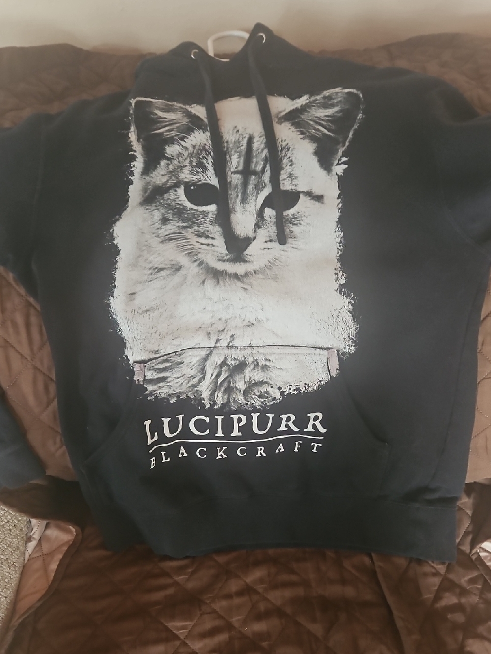 Blackcraft Cult 'Lucipurr' Cat Graphic Hoodie